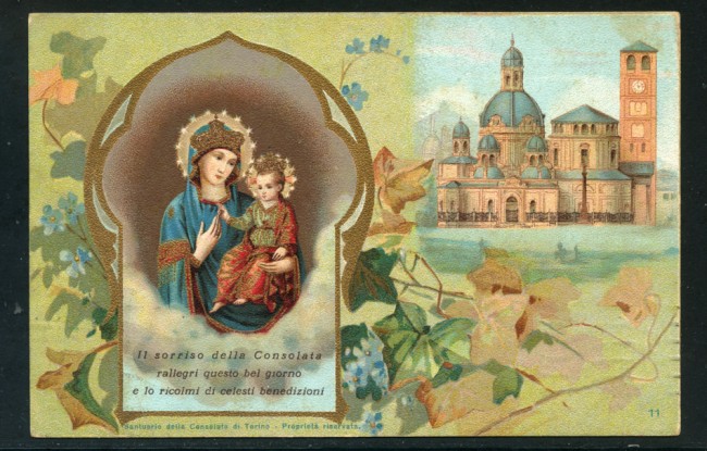 TORINO - 1914 - LOTTO/20799GA - SANTUARIO DELLA CONSOLATA - VIAGGIATA