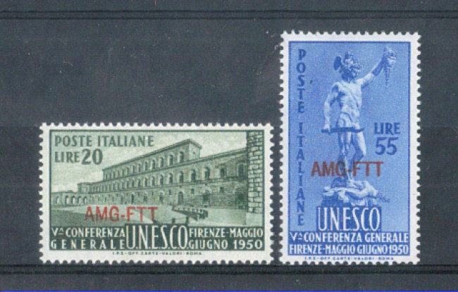 1950 - LOTTO/10249CPL - TRIESTE A - U.N.E.S.C.O  LING.