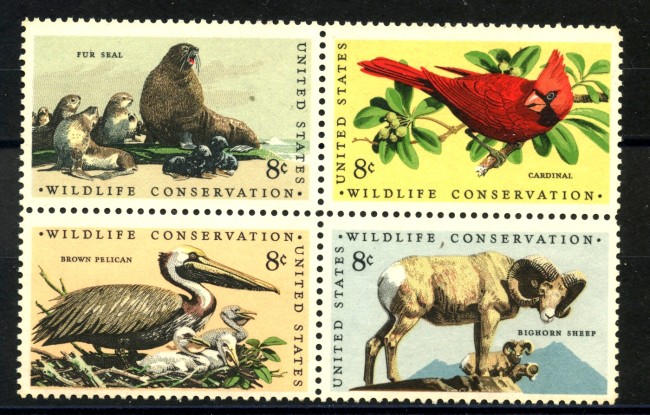 1972 - STATI UNITI - ANIMALI PROTETTI 4v. - NUOVI - LOTTO/35663