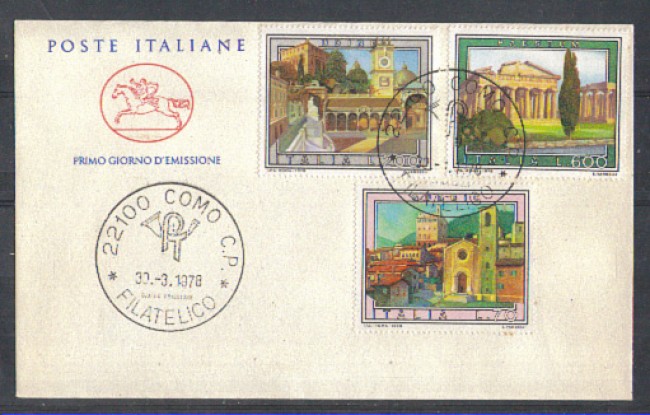 1978 - LOTTO/6675ZC - REPUBBLICA - TURISTICA 5° SERIE - FDC