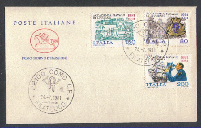 1981 - LOTTO/6744ZC - REPUBBLICA - ACCADEMIA NAVALE - FDC