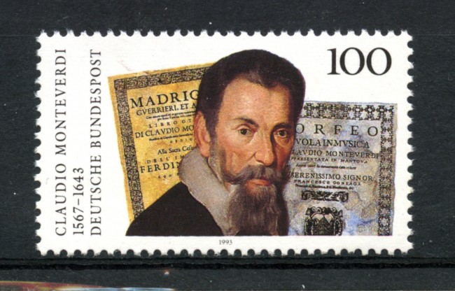 1993 - LOTTO/19074 - GERMANIA - CLAUDIO MONTEVERDI - NUOVO