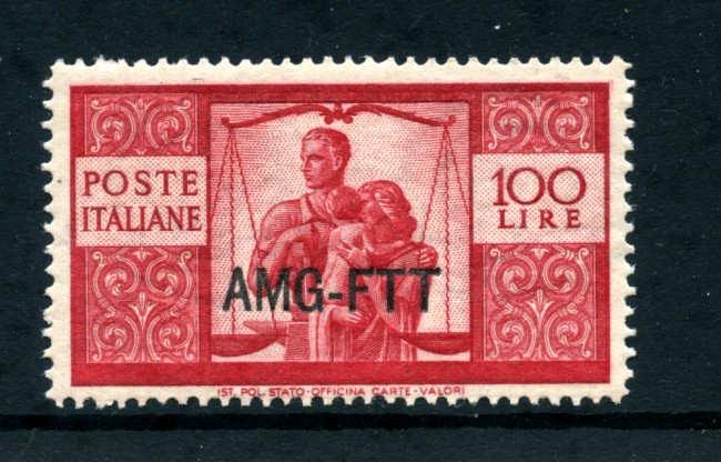 1949/50 - LOTTO/23723 - TRIESTE A - 100 LIRE DEMOCRATICA - NUOVO