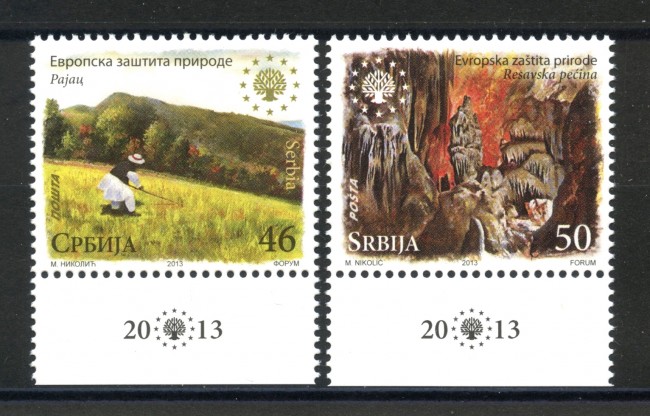 2013 - SERBIA REPUBBLICA - PROTEZIONE NATURA 2v. - NUOVI - LOTTO/35226