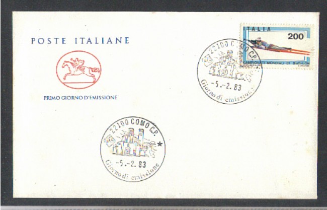 1983 - LOTTO/6780ZC - REPUBBLICA - BIATHLON - FDC