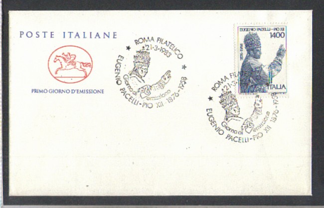 1983 - LOTTO/6784ZC - REPUBBLICA - PAPA PIO XII° FDC