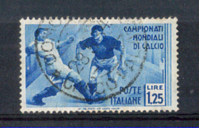 1934 - LOTTO/REG362U - REGNO - 1,25 LIRE MOND. CALCIO - USATO