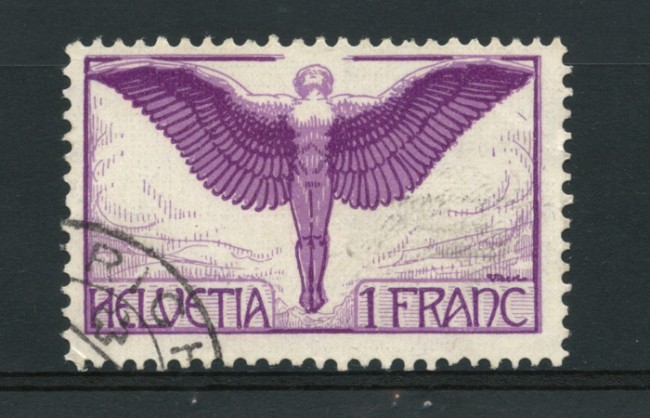 1924/36 - LOTTO/15241 - SVIZZERA - 1Fr. POSTA AEREA - USATO