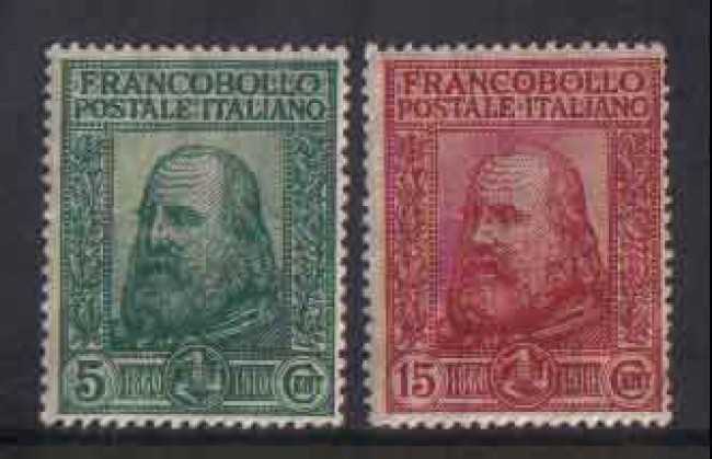 1910 - LOTTO/REG87CPN - REGNO - GIUSEPPE GARIBALDI 2v. NUOVI