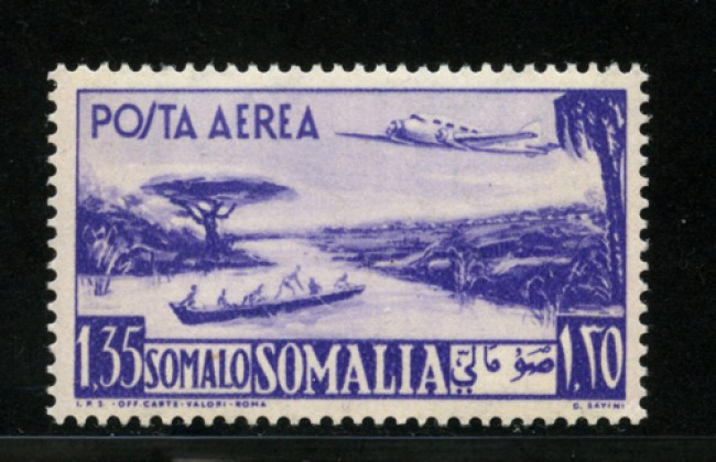 1950/51 - LOTTO/13100 - SOMALIA AFIS - 1,35 s. POSTA AEREA - LING.