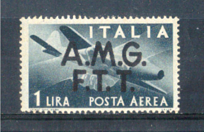 1947 - LOTTO/10394N - TRIESTE A - 1 LIRA POSTA AEREA NUOVO