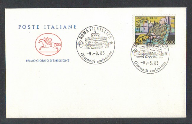 1983 - LOTTO/6783ZC - REPUBBLICA - UMBERTO SABA - FDC
