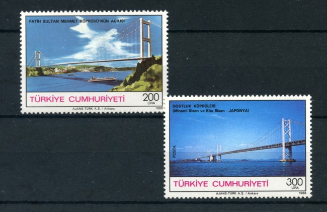 1988 - LOTTO/19980 - INAUGURAZIONE PONTI 2v. - NUOVI