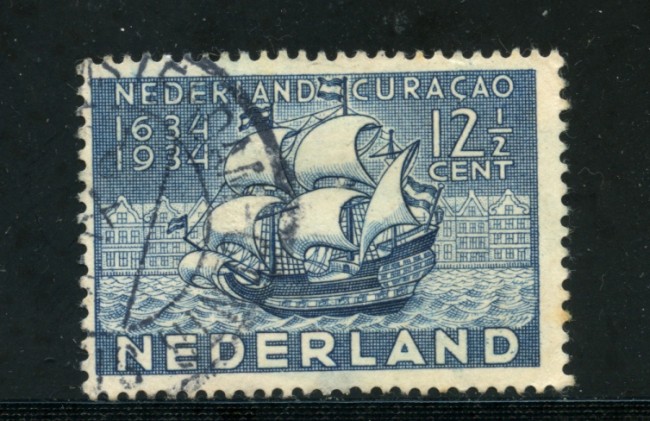 1934 - LOTTO/21274 - OLANDA - 12,5c. OCCUPAZIONE CURACAO - USATO