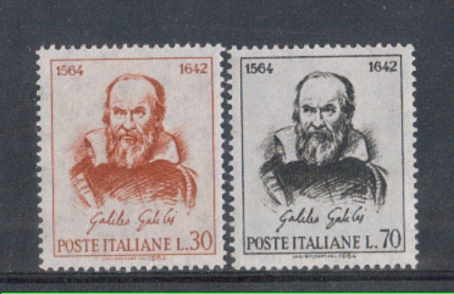 1964 - LOTTO/6424  - REPUBBLICA - GALILEO GALILEI 2v.