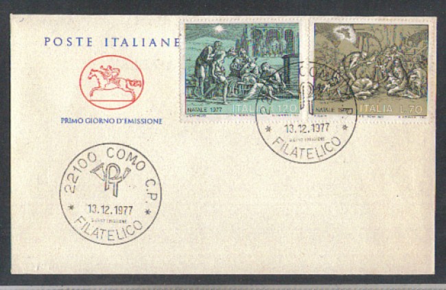 1977 - LOTTO/6672ZC - REPUBBLICA - NATALE - FDC