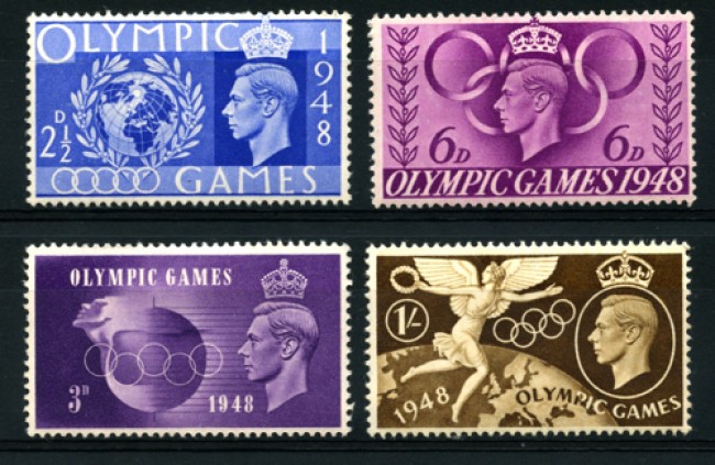 1948 - LOTTO/12150 - GRAN BRETAGNA - OLIMPIADI DI LONDRA 4v. - LING.