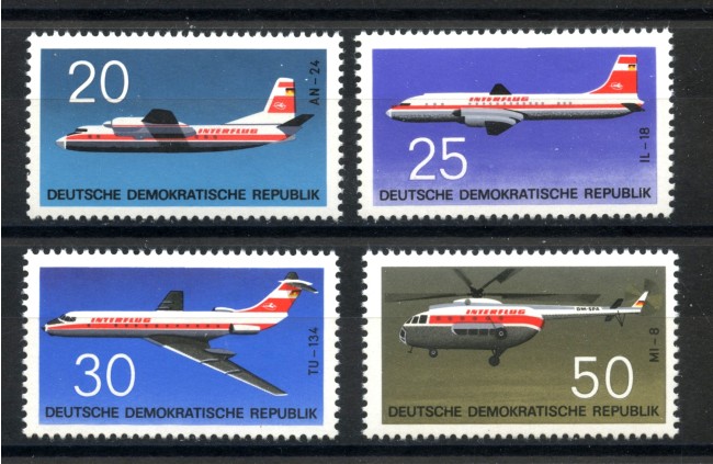 1969 - GERMANIA DDR - AEREI  4v. - NUOVI - LOTTO/36328