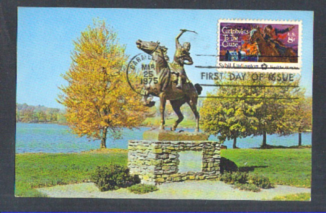 1975 - LOTTO/11144 - STATI UNITI - 8c. SYBIL LUDINGTON - CARTOLINA MAXIMUM