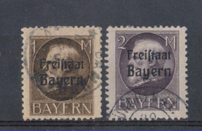 BAVIERA - 1919 - LOTTO/4810 - 1 e 2 MARCHI