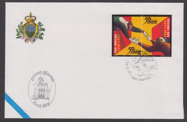 2001 - LOTTO/13310 - SAN MARINO - ALTO COMMISSARIATO - BUSTA FDC