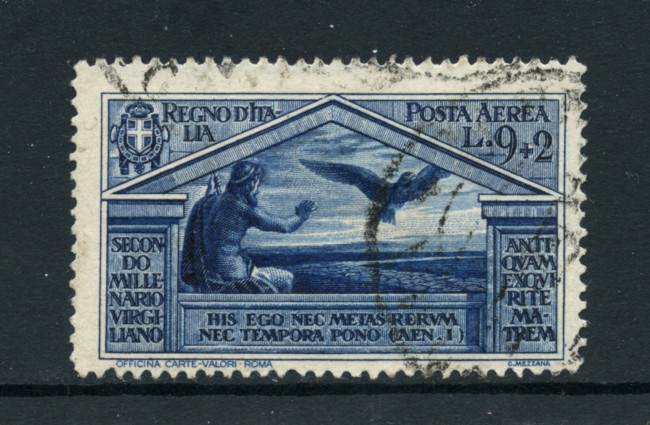 1930 - LOTTO/24671 - REGNO - 9+2 Lire POSTA AEREA BIMILLENARIO VIRGILIO - USATO