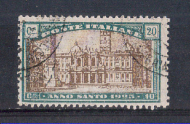 1924 - LOTTO/REG169U - REGNO - 20+10c. ANNO SANTO - USATO