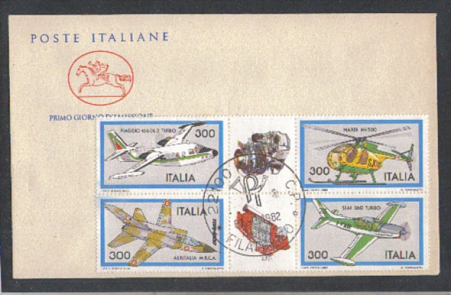 1982 - LOTTO/6761ZC- REPUBBLICA - AEREI 2° SERIE - FDC