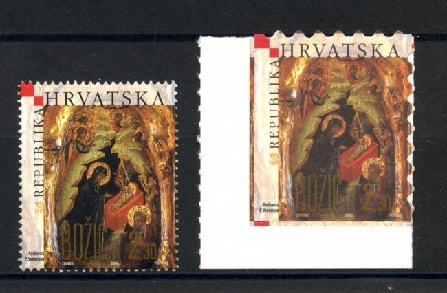 2005 - CROAZIA - NATALE  2v. - NUOVI - LOTTO/33006