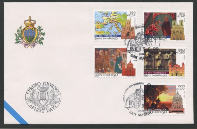 1999 - LOTTO/13594 - SAN MARINO - VERSO IL GIUBILEO 2000  BUSTA FDC