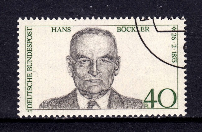 1975 - GERMANIA FEDERALE - HANS BOCKLER - USATO - LOTTO/31489U