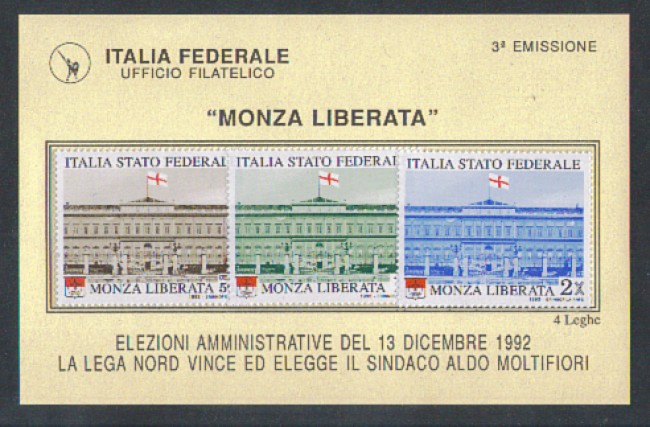 1992 - LOTTO/1706 - PADANIA - MONZA LIBERATA