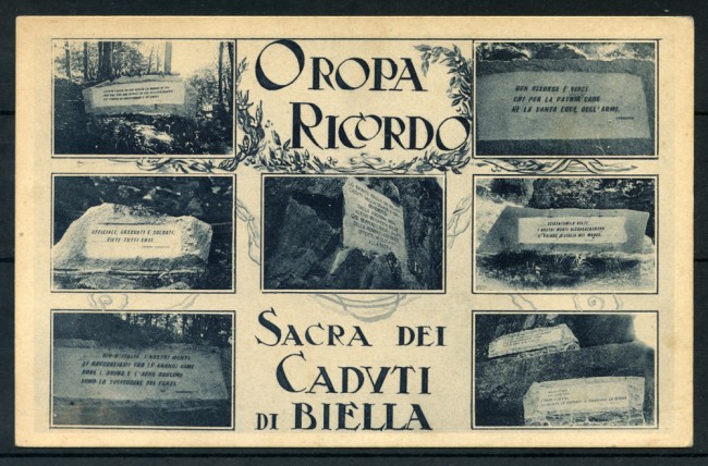OROPA (BI) - 1931 - LOTTO/20368GA - OROPA AI CADUTI DI BIELLA