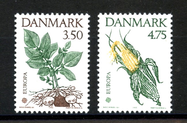 1992 - DANIMARCA - LOTTO/41097 - EUROPA 2v. - NUOVI