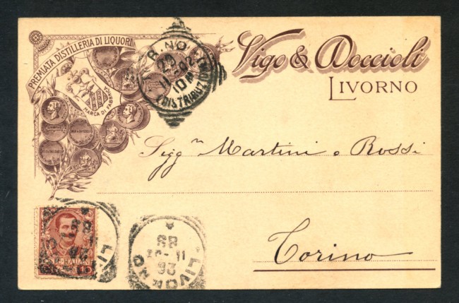 LIVORNO - 1910 - LOTTO/19834GA - VIGO E DOCCIOLI DISTILLERIA