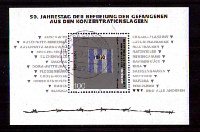 1995 - LOTTO/GFBF31U - GERMANIA - LIBERAZIONE PROGIONIERI FOGLIETTO - USATO