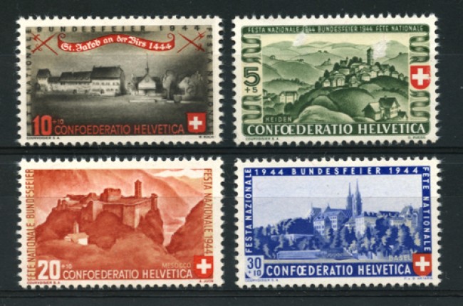 1944 - LOTTO/12922 - SVIZZERA - PRO PATRIA 4v. - NUOVI