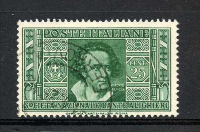 1932 - REGNO - 25c. PRO SOCIETA' DANTE ALIGHIERI - USATO - LOTTO/30226
