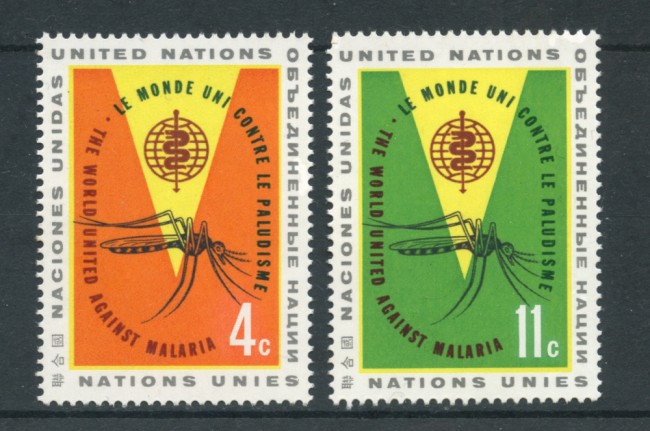 1962 - LOTTO/21347 - ONU U.S.A - LOTTA ALLA MALARIA 2v. - NUOVI