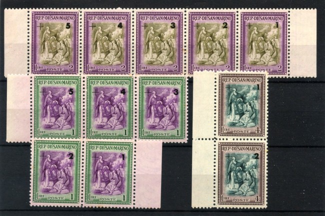 1947 - SAN MARINO - LOTTO/47365 - BENEFICENZA 12v. -  NUOVI