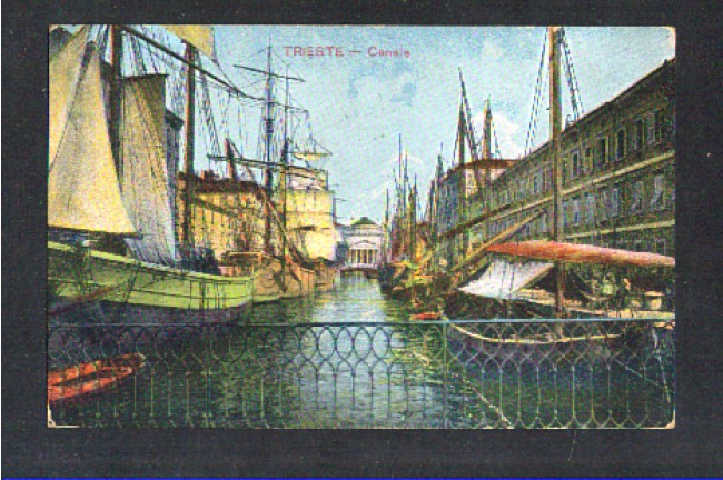 TRIESTE - 1915 - LBF/1154 - TRIESTE CANALE - VIAGGIATA CON AFFRANCATURA AUSTRIACA