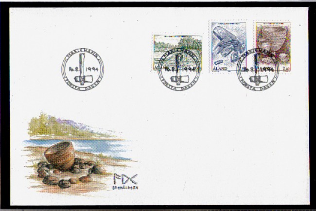 1994 - LBF/4098 - ISOLE ALAND - L'ETA' DELLA PIETRA -  BUSTA FDC