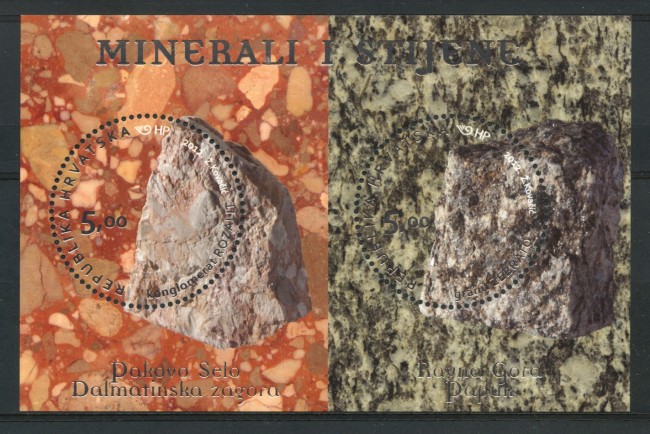 2012 - CROAZIA - MINERALI E ROCCE - FOGLIETTO - NUOVO - LOTTO/33174