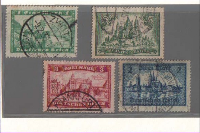 1924 - LBF/2413 -  GERMANIA REICH - VEDUTE 4v.
