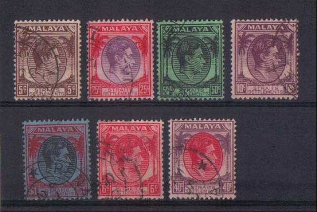 1937/41 - LOTTO/1865  - MALACCA -  GIORGIO VI°