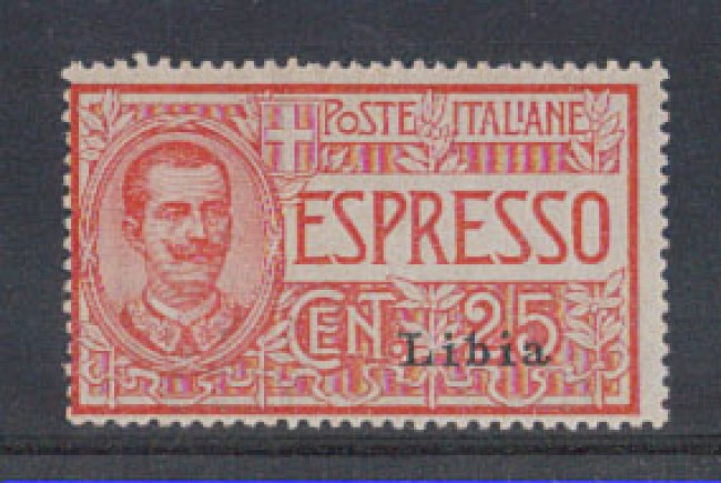 LIBIA - 1915  - LOTTO/3245 - 25c. ESPRESSO