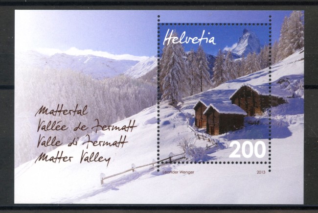 2013 - SVIZZERA - LOTTO/37842 - VALLE DI ZERMATT - FOGLIETTO - NUOVO