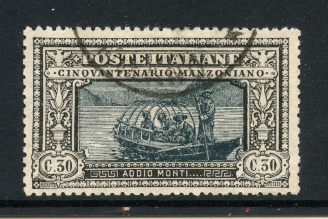 1923 - REGNO - LOTTO/43318 - 30 CENT. CINQUANTENARIO DI A. MANZONI - USATO