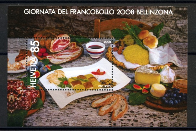 2008 - SVIZZERA - GIORNATA FRANCOBOLLO - FOGLIETTO NUOVO - LOTTO/37600