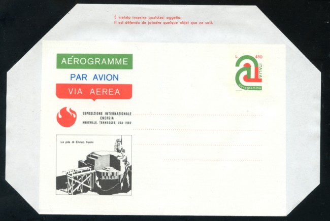 1982 - LOTTO/17081 - REPUBBLICA - KNOXVILLE PILA DI FERMI - NUOVO